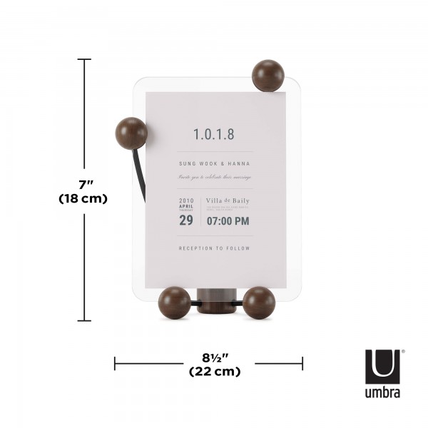 UMBRA Рамка за снимки “WOODY“ 13х18 см - цвят черен / орех UMBRA Рамка за снимки “WOODY“ 13х18 см - цвят черен / орех